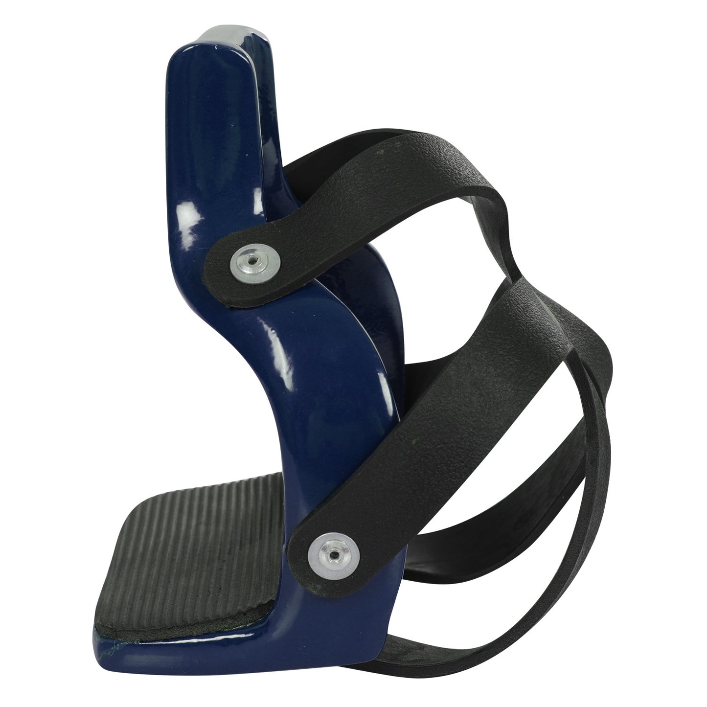 Estribos de aluminio de colores con protector de estribo Umbria Equitazione - Azul marino