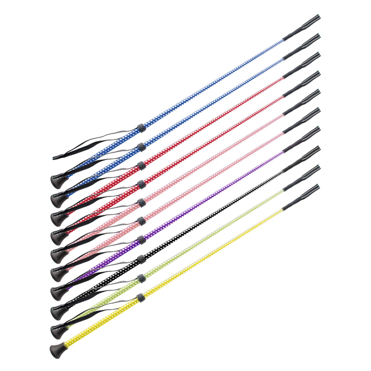Látigo bicolor de nailon set de 10 pzs Umbria Equitazione