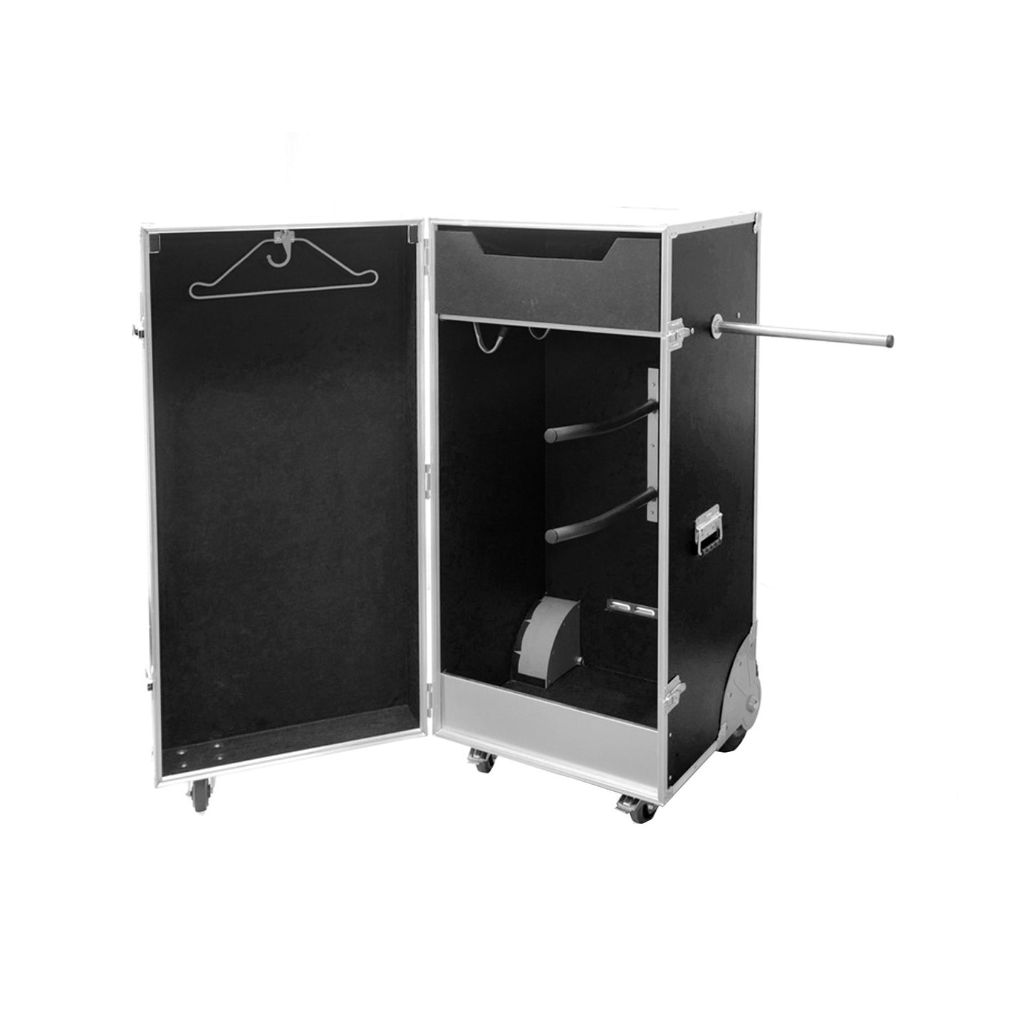 Armario porta-sillas de madera marina revestido en goma 60x65x124 cm Equestro