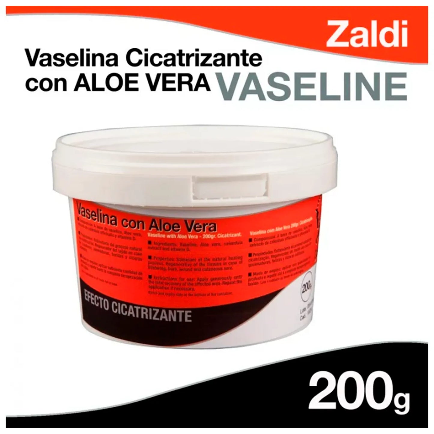 Vaselina Cicatrizante Aloe Vera 200gr Zaldi-Rincón del Valle