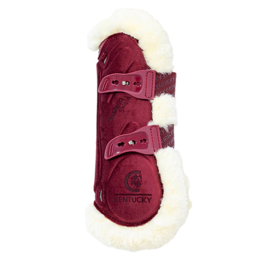 Kentucky Vegan Sheepskin protectores de tendón Bamboo Elastic Velvet para equitación - vista 2