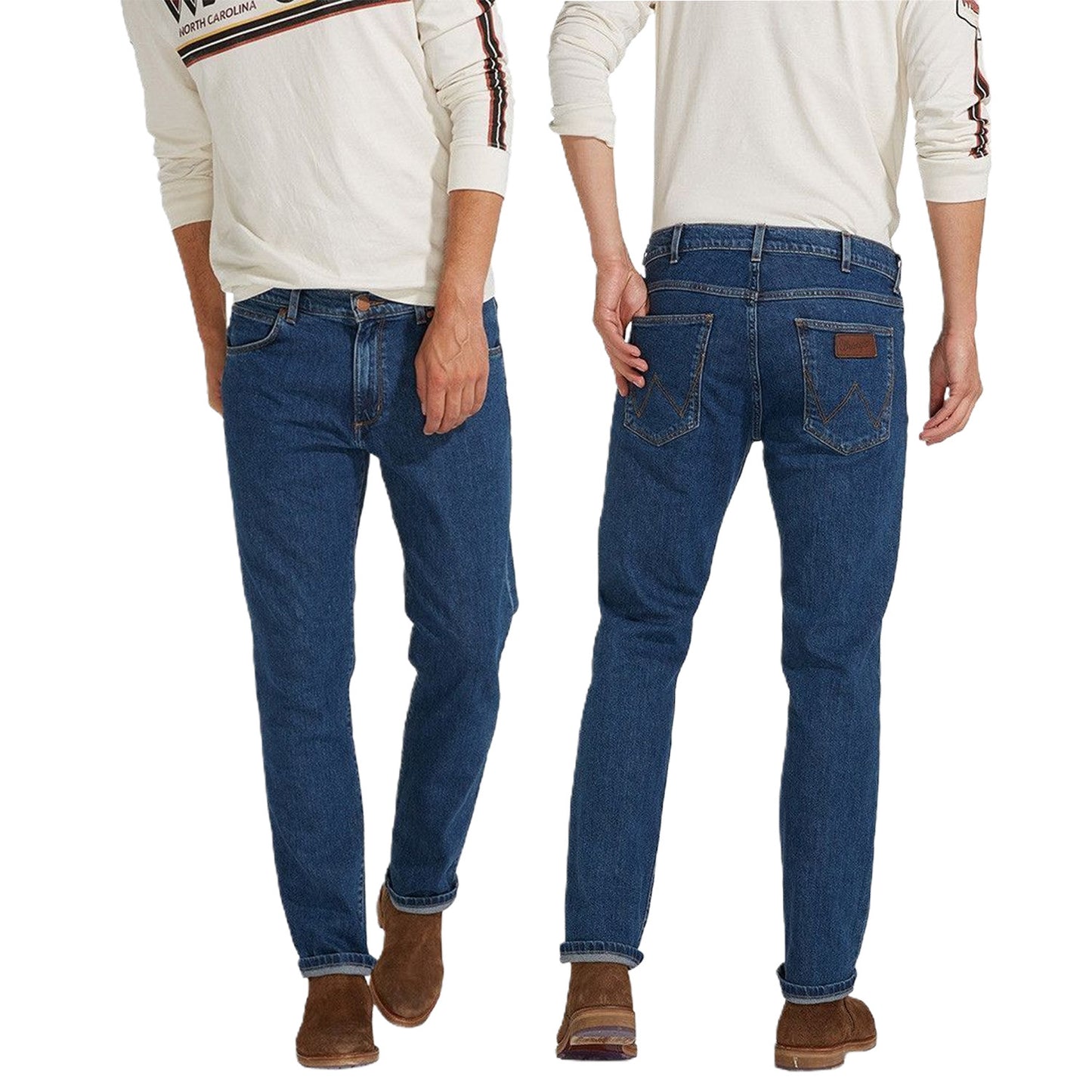 Jeans Wrangler Greensboro midstone elásticos con W15Q23091