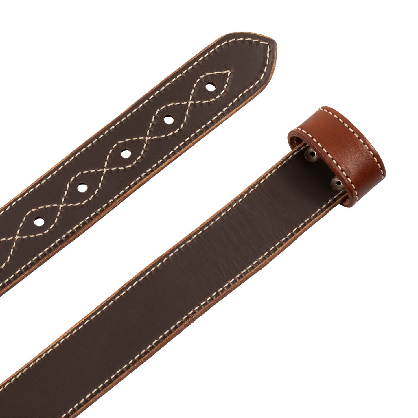 Cincha trasera western de cuero Westwood - Coñac