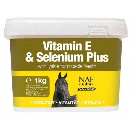 Alimento complementario - Vitamine E & Selenium Plus - Naf para equitación