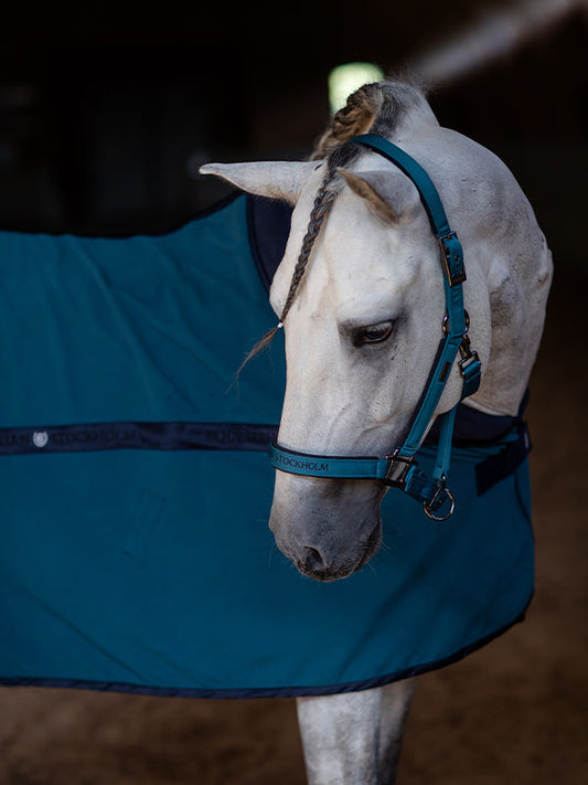 Manta para caballo Equestrian Stockholm Fleece manta Aurora Blues para equitación - vista 2
