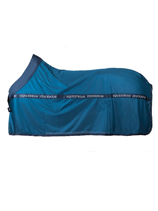 Manta para caballo Equestrian Stockholm Mesh Cooler manta Blue Meadow para equitación - vista 2