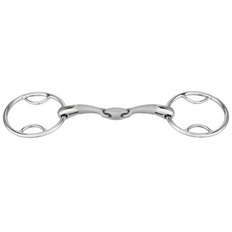 Embocaduras Bocado 2 anillos - Satinox con pases, doble articulación - Sprenger para equitación - vista 5
