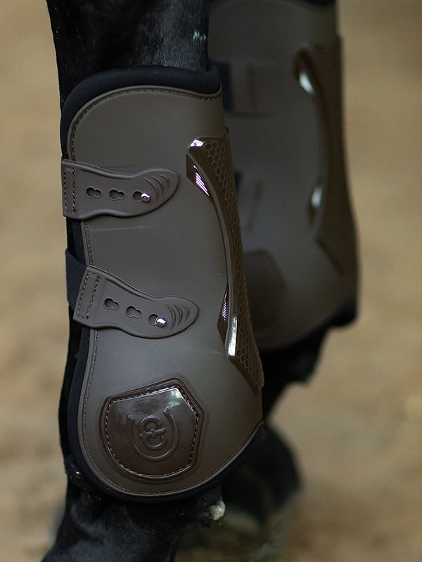 Calzado ecuestre Equestrian Stockholm Anatomic Tendon Boots Brown detalle 3