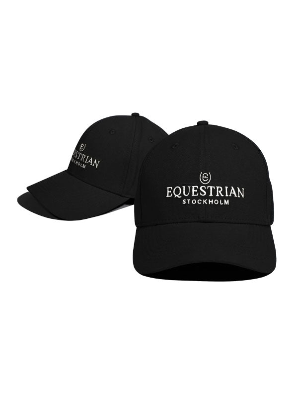 Cap Equestrian Stockholm Cap Young jinete Black White vista principal