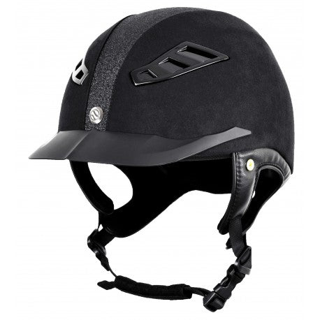 Cascos ® EQ3 Lynx "Microfibre/Strass" - Back On Track para equitación