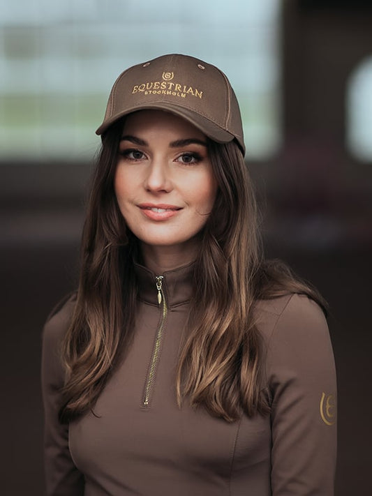 Accesorio ecuestre Gorra Equestrian Stockholm gorra Champagne para equitación - vista 2