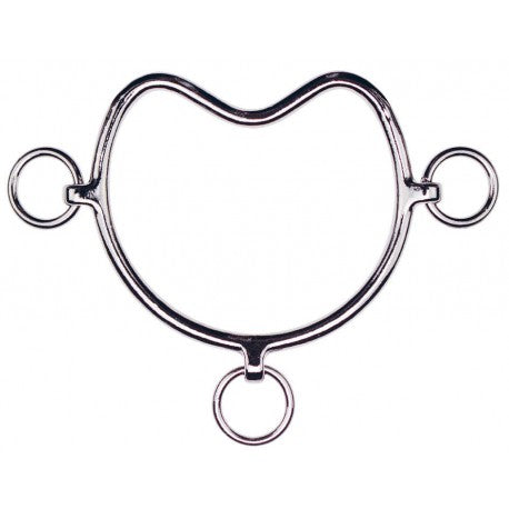 Accesorio ecuestre Chifney - Acero niquelado - Feeling para equitación