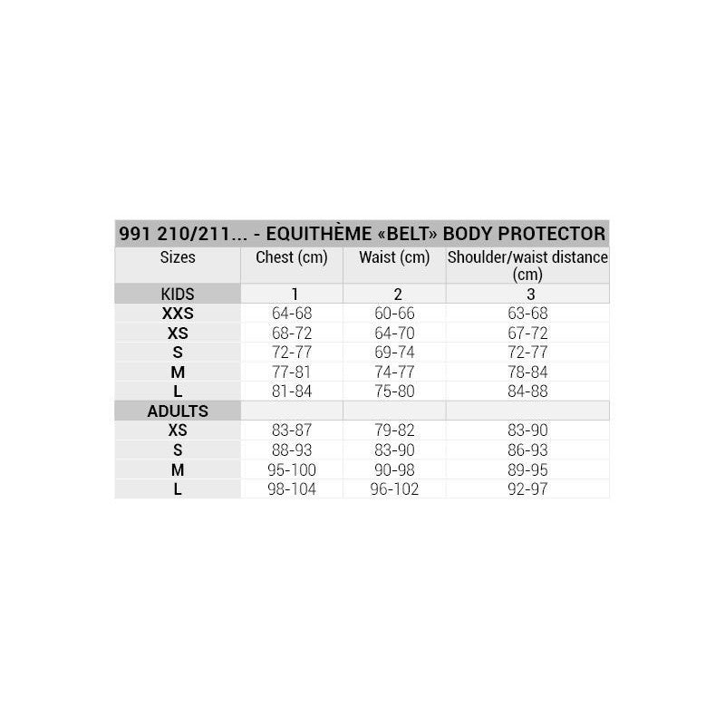 Protectores Equi-Theme "Belt” Body Protector detalle 9