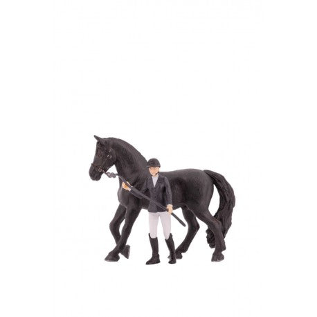 Figurita Papo x - & Blacky - Pénélope - Negro para equitación