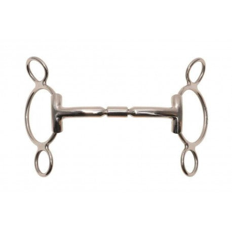Embocaduras Filete 3 anillas , recto - Metalab para equitación