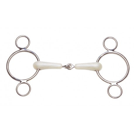 Embocaduras Filete ajustable - Flexi 3 anillas - Feeling para equitación