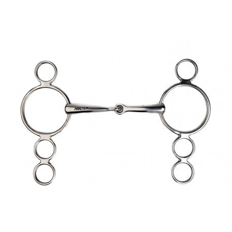 Embocaduras Filete ajustable 4 anillas - Metalab para equitación