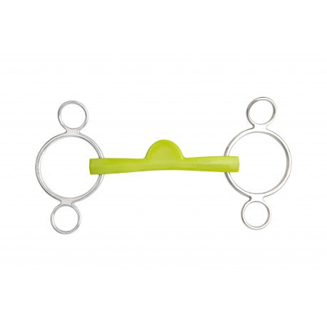 Embocaduras Filete ajustable - Flexi Soft 3 anillas media luna - Metalab para equitación