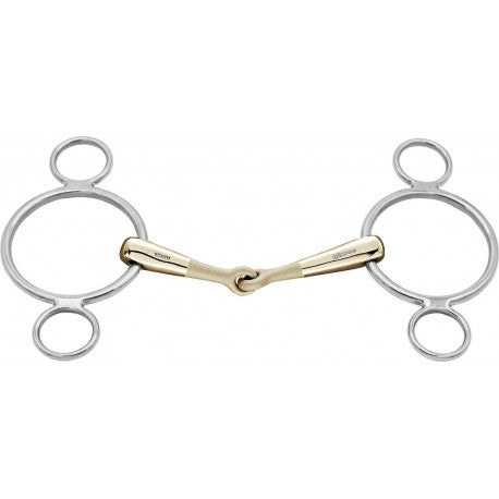 Embocaduras Filete de 3 anillas "Turnado" Sensogan - Sprenger para equitación