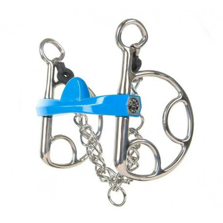 Embocaduras Filete español - Flexi media luna - Metalab para equitación