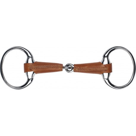 Embocaduras Filete oliva - Forrado de cuero - Feeling para equitación