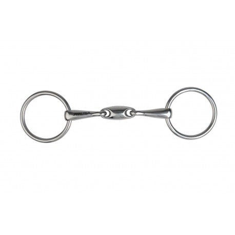 Filete para cabezada doble Embocadura de 3 piezas, 14 mm - Metalab - T para equitación