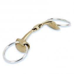 Snaffle Bits Stübben Golden Wings Snaffle Bit double broken detalle 2