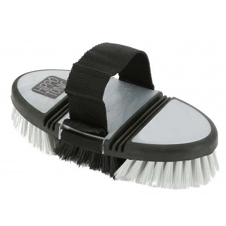 Softgrip flexible - Cepillo dandy de nailon - Hippotonic para equitación