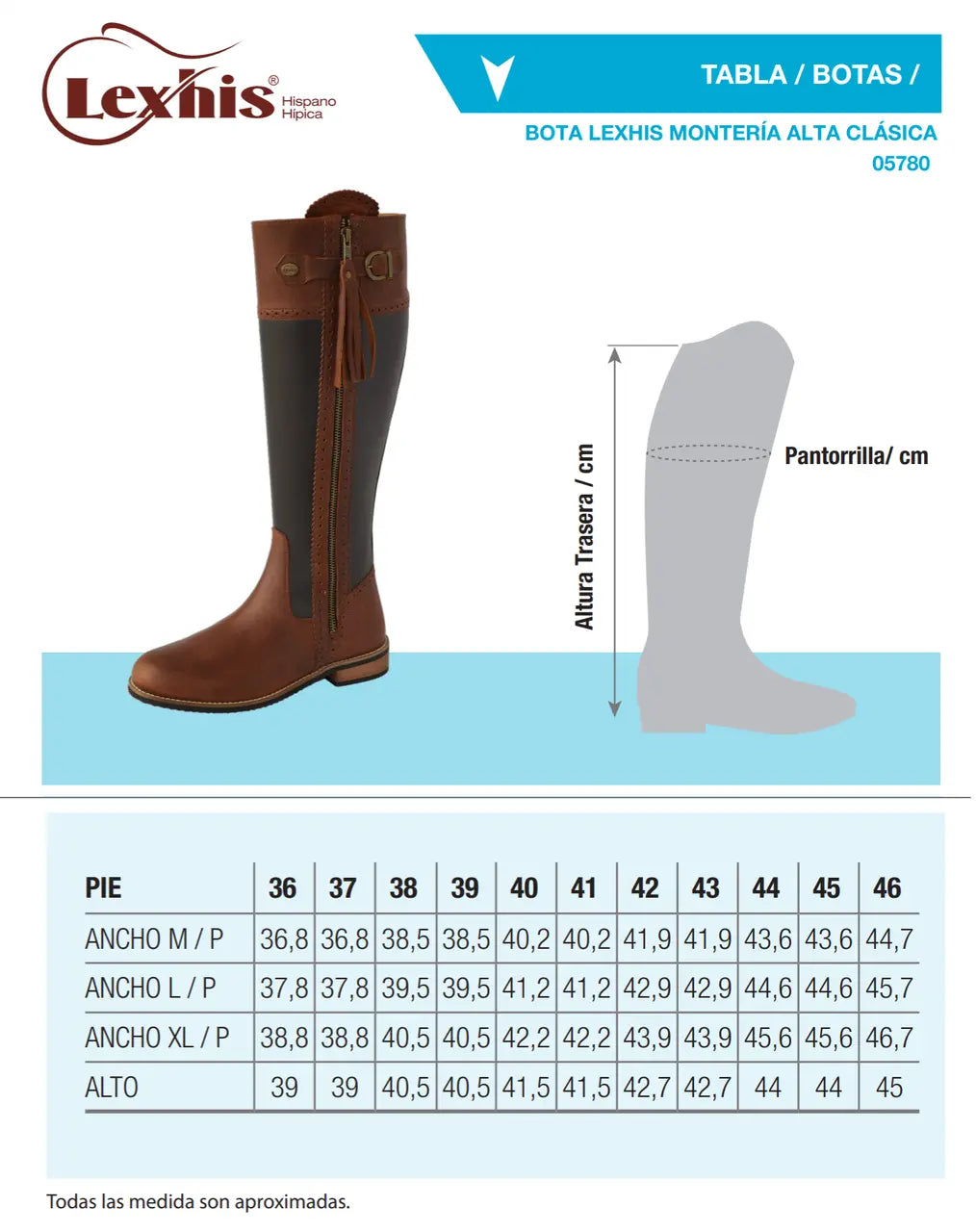 Bota Lexhis Montería Alta Clásica-Rincón del Valle