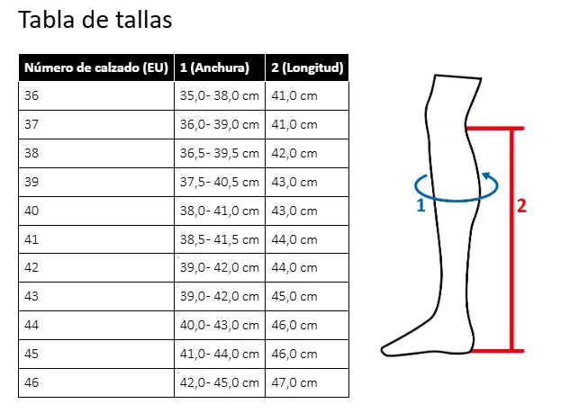 Botas de montar -Valencia- ancho corto/estándar