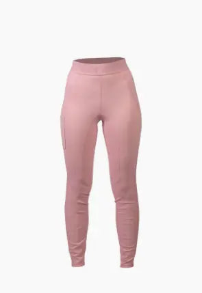Mallas Leggings -Tabea- c. full silicona Rosa HKM para equitación