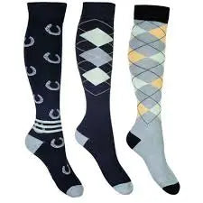 Calcetines Cardiff Set 3 HKM para equitación