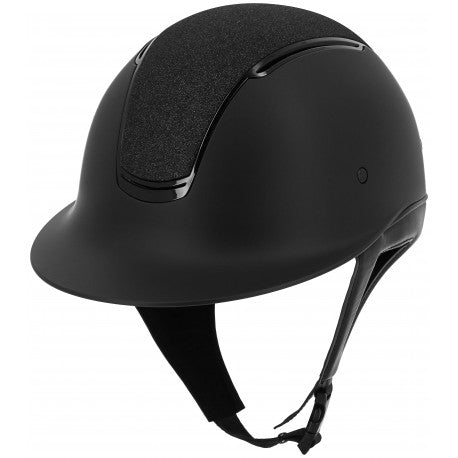 Cascos Inserto negro brillante, parte superior en tejido crystal fabric - Soa Equithème para equitación