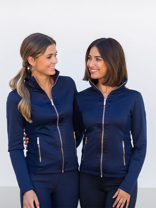 Fleece Jacket Equestrian Stockholm Fleece Jacket Lagoon Blush detalle 5