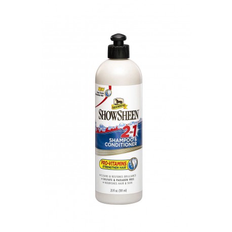 Protectores Loción - ShowSheen 2-en-1 Champú & Acondicionador - Absorbine para equitación