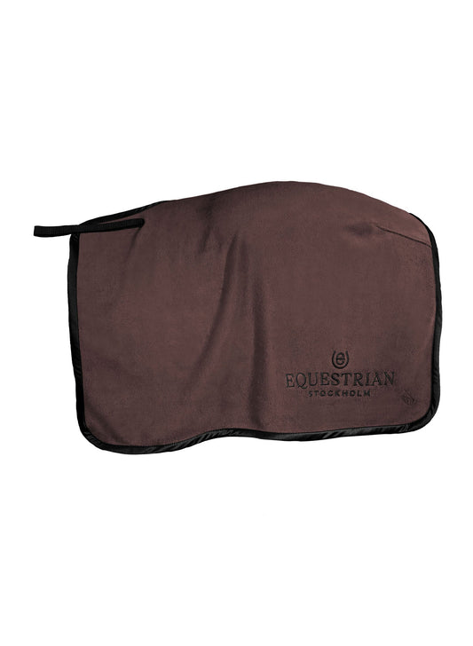 Manta para caballo Equestrian Stockholm Heavy Fleece Quarter manta Mocha para equitación - vista 2