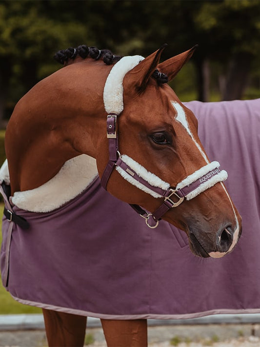 Fur cabezada de cuadra & ramal Equestrian Stockholm Fur cabezada de cuadra & ramal Orchid para equitación - vista 2