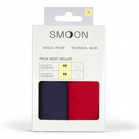 Accesorio ecuestre Pack 2 aguitas SMOON - Flujo medio - Br para equitación