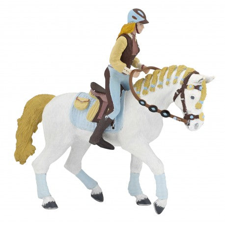 Caballo de la amazona Fashion azul - Papo para equitación
