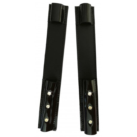 Protector de espuelas con cristalitos - Norton - Rojo para equitación