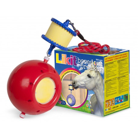 Accesorio ecuestre Soporte - Boredom breaker - Likit - Rojo para equitación