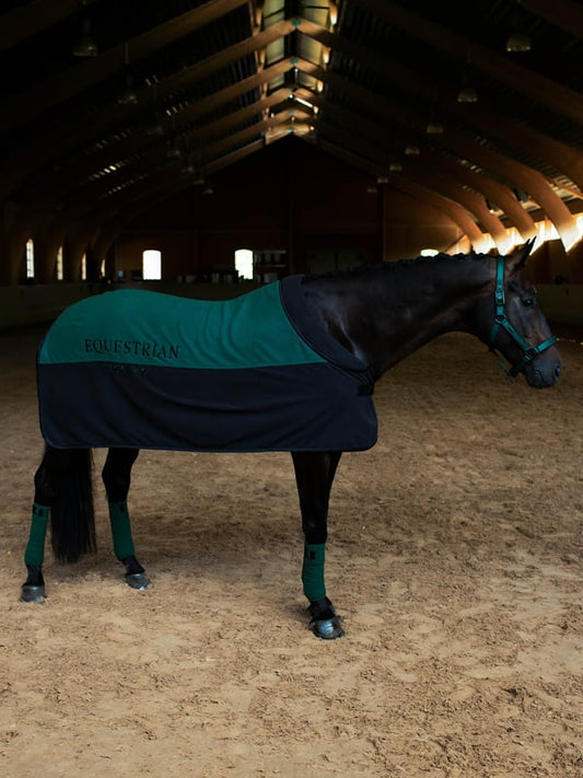 Manta para caballo Equestrian Stockholm Fleece manta Sycamore Green para equitación - vista 2
