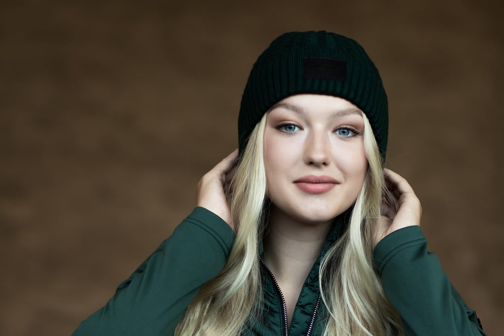 Beanie Equestrian Stockholm Beanie Sycamore Green detalle 3