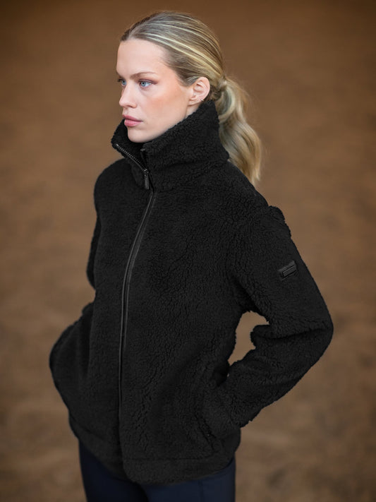 Teddy Fleece chaqueta Equestrian Stockholm Teddy Fleece chaqueta Black para equitación - vista 2