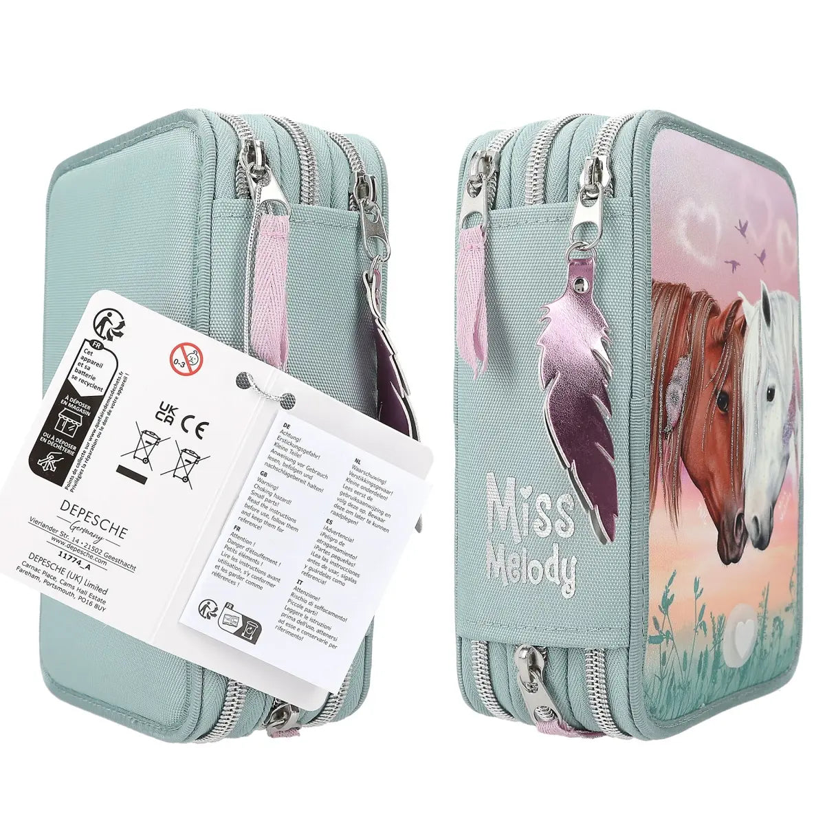 Estuche triple LED Miss Melody