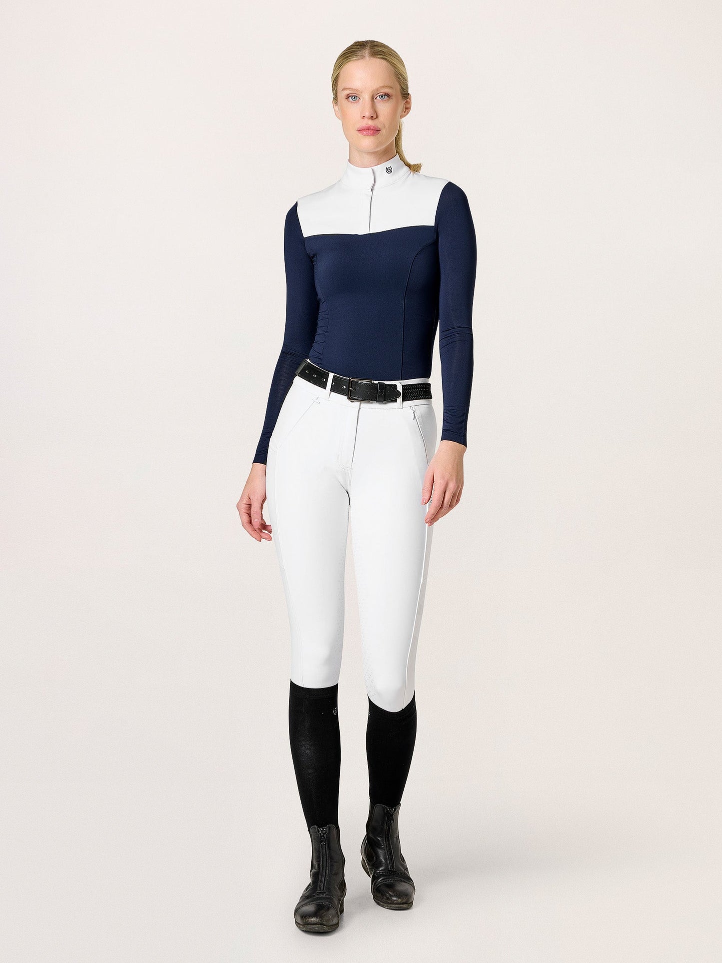 Riding Breeches Elite Equestrian Stockholm Riding Breeches Elite White detalle 2