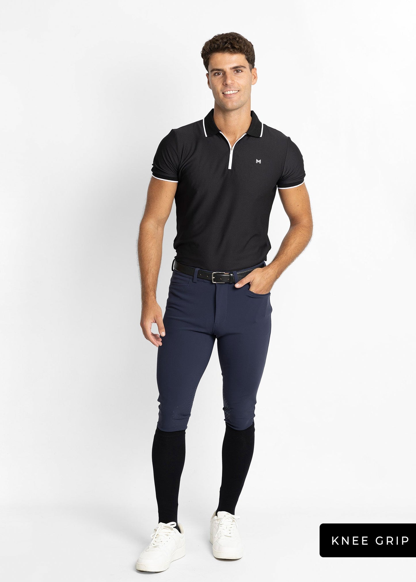 Producto ecuestre Maximilian Equestrian Performance Breeches (Navy) detalle 13