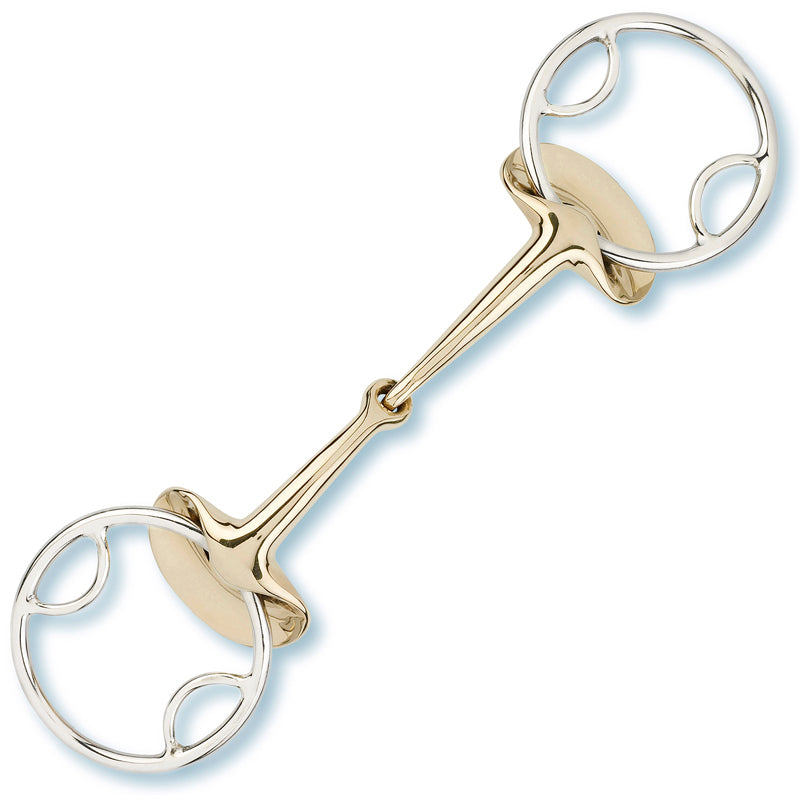 Snaffle Bits Stübben Golden Wings 4in1 Bit single jointed vista principal