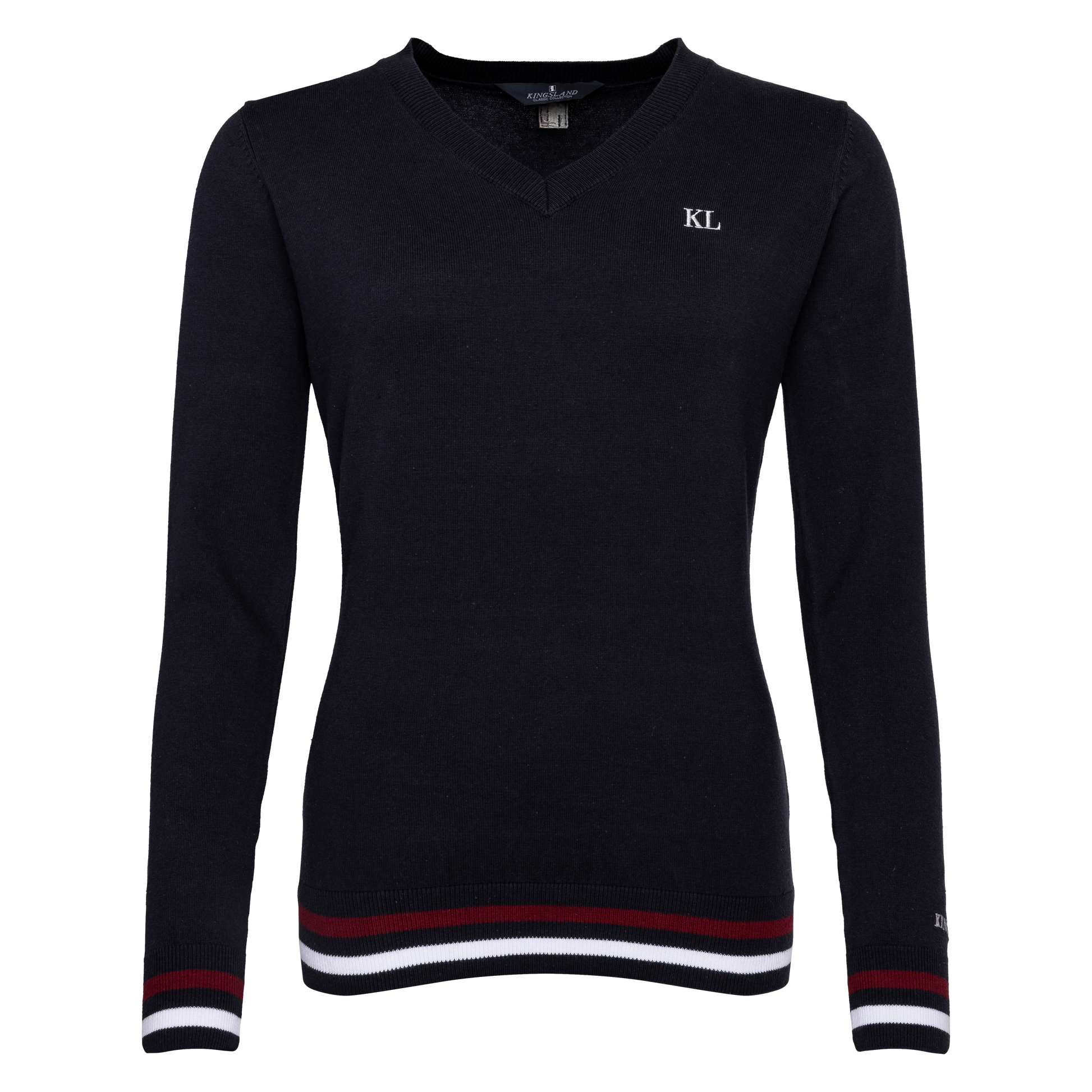 Camiseta técnica Kingsland Classic mujer Knitted V-neck vista principal