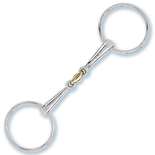 Embocaduras Filetes Stübben 2in1 Loose Ring Snaffle double broken para equitación